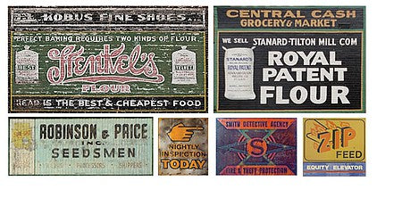 T2 Decals HOFEED006 HO Scale Feed & Seed Sign Decals -- Set #6