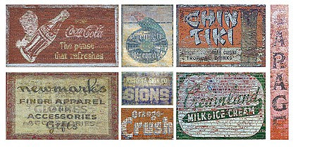 T2 Decals HOGHOS017 HO Scale Ghost Sign Decals -- Set #17