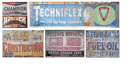 T2 Decals HOGHOS034 HO Scale Ghost Sign Decals -- Set #34