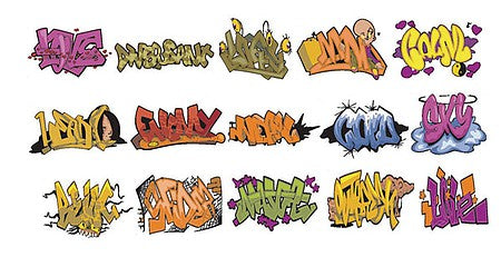 T2 Decals HOGRAF002 HO Scale Graffiti Decals -- Set #2