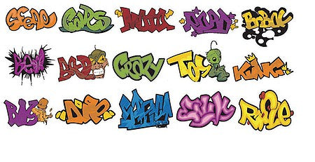 T2 Decals HOGRAF005 HO Scale Graffiti Decals -- Set #5