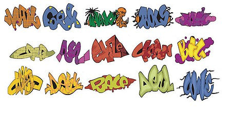 T2 Decals HOGRAF006 HO Scale Graffiti Decals -- Set #6
