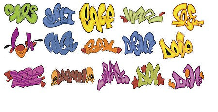 T2 Decals HOGRAF009 HO Scale Graffiti Decals -- Set #9