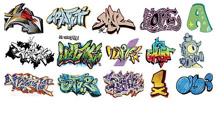 T2 Decals HOGRAF015 HO Scale Graffiti Decals -- Set #15