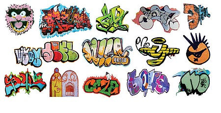 T2 Decals HOGRAF016 HO Scale Graffiti Decals -- Set #16