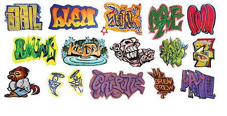 T2 Decals HOGRAF017 HO Scale Graffiti Decals -- Set #17