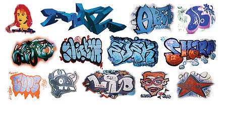 T2 Decals HOGRAF030 HO Scale Graffiti Decals -- Set #30