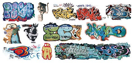 T2 Decals HOGRAF032 HO Scale Graffiti Decals -- Set #32