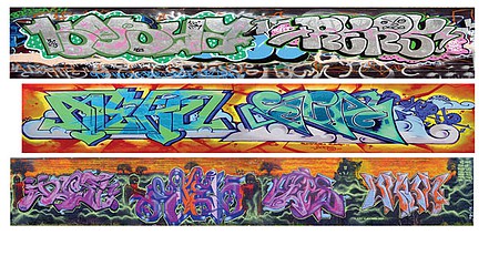 T2 Decals HOGRAF036 HO Scale Graffiti Decals -- Set #36