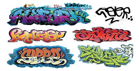 T2 Decals HOGRAF042 HO Scale Graffiti Decals -- Set #42