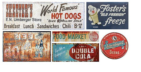 T2 Decals NSFOOD003 N Scale Food Sign Decals -- Set #3