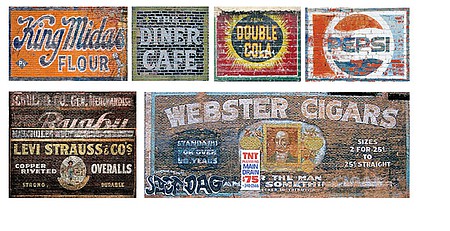 T2 Decals NSGHOS005 N Scale Ghost Sign Decals -- Set #5