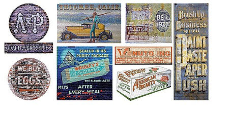 T2 Decals NSGHOS011 N Scale Ghost Sign Decals -- Set #11