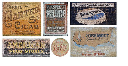 T2 Decals NSGHOS018 N Scale Ghost Sign Decals -- Set #18
