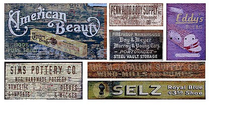 T2 Decals NSGHOS038 N Scale Ghost Sign Decals -- Set #38