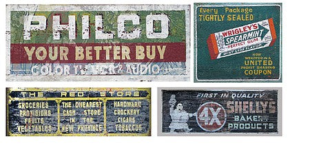 T2 Decals NSGHOS042 N Scale Ghost Sign Decals -- Set #42