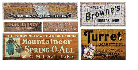 T2 Decals NSGHOS043 N Scale Ghost Sign Decals -- Set #43