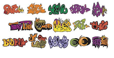 T2 Decals NSGRAF004 N Scale Graffiti Decals -- Set #4