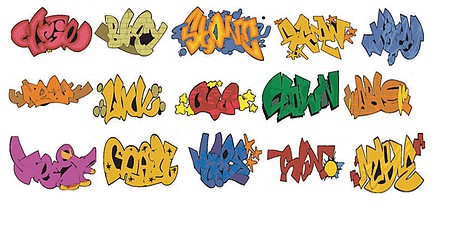 T2 Decals NSGRAF007 N Scale Graffiti Decals -- Set #7