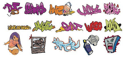 T2 Decals NSGRAF010 N Scale Graffiti Decals -- Set #10