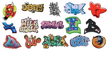 T2 Decals NSGRAF013 N Scale Graffiti Decals -- Set #13