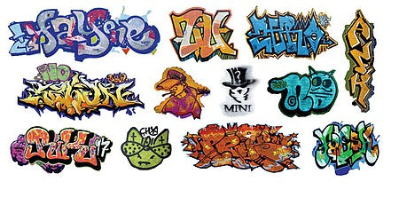 T2 Decals NSGRAF024 N Scale Graffiti Decals -- Set #24