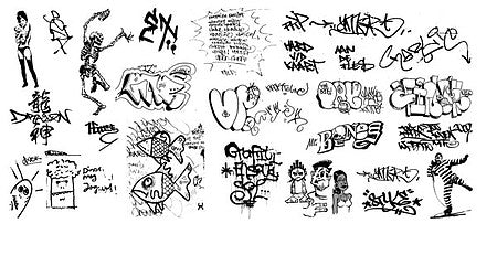 T2 Decals NSGRAF037 N Scale Graffiti Decals -- Set #37