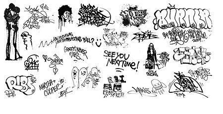 T2 Decals NSGRAF038 N Scale Graffiti Decals -- Set #38