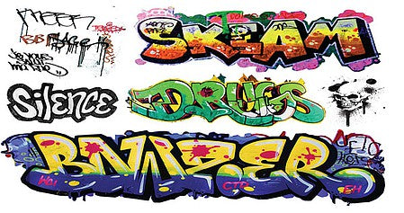 T2 Decals NSGRAF043 N Scale Graffiti Decals -- Set #43