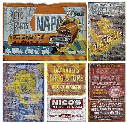 T2 Decals OSGHOS021 O Scale Ghost Sign Decals -- Set #21