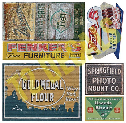 T2 Decals OSGHOS024 O Scale Ghost Sign Decals -- Set #24