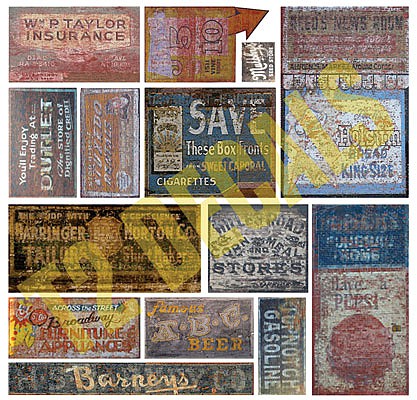 T2 Decals OSGHOS032 O Scale Ghost Sign Decals -- Set #32