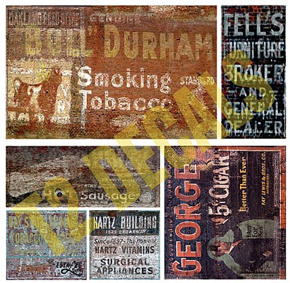 T2 Decals OSGHOS039 O Scale Ghost Sign Decals -- Set #39
