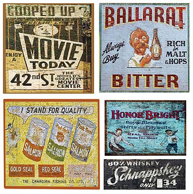 T2 Decals OSGHOS041 O Scale Ghost Sign Decals -- Set #41