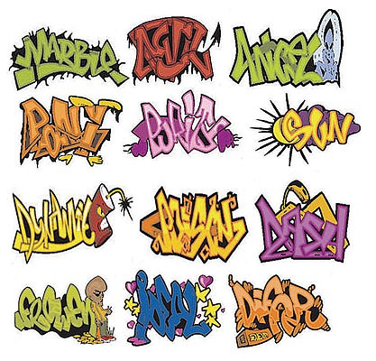 T2 Decals OSGRAF009 O Scale Graffiti Decals -- Set #9