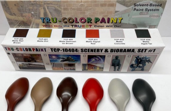 Tru Color Paint 10404 Solvent-Based Weathering & Detail #4 (6 Colors) 1oz Bottles