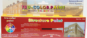 Tru Color Paint 10501 Solvent-Based Structure & Infrastructure (6 Colors) 1oz Bottles