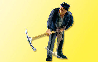 Viessmann 1527 HO Scale Animated Worker w/Pick Axe -- 14-16 Volt AC or DC