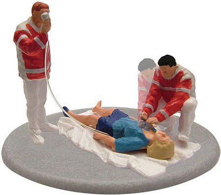 Viessmann 1540 HO Scale Animated Rescue Team w/Patient -- 14-16 Volt AC or DC