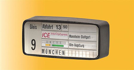 Viessmann 1897 N Scale Train Station Destination Display w/LED Lighting -- Era IV-V, Double Sided