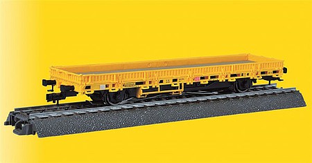 Viessmann 2316 HO Scale Powered 2-Axle Low-Side Car - 3-Rail w/Sound & Digital -- Yellow