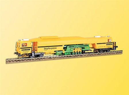 Viessmann 2696 HO Scale Plasser & Theurer 09-3X Production Tamper - 3-Rail AC w/Sound & Digital -- Stopfexpress DB (yellow, black)