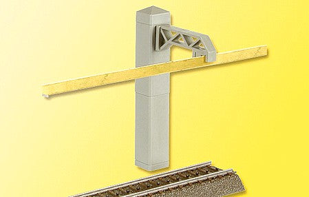 Viessmann 4195 HO Scale Tunnel Catenary Set -- 10 Masts, 3m of Catenary Band and Fixing Holders.