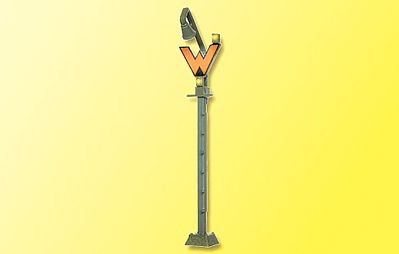 Viessmann 4519 HO Scale Operating European-Style Waiting Signal - Assembled -- With Orange W & LED Lamp
