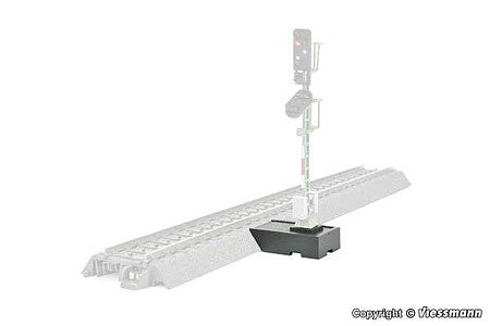 Viessmann 4733 HO Scale Signal Base for Roadbed Track -- Fits Viessmann Socket Base Signals