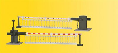 Viessmann 5107 HO Scale Animated Crossing Gates w/Decorated Barrier -- Mirror Arrangement of #769-5104