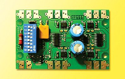 Viessmann 52111 All Scale Motorola Accessory Decoder w/Solder Pads Only - No Housing -- Controls up to 4 Turnouts or 8 Solenoid Devices 2 Amp Outputs