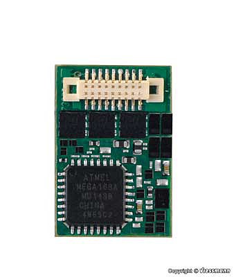 Viessmann 5298 HO Scale DCC Motor Control Decoder -- 2 Function with Next18 Plug - 7/16 x 3/8 x 3/32" 1.55 x .95 x .21cm