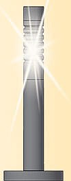 Viessmann 6162 HO Scale Modern LED Parkway/Garden/Bollard Lights -- pkg(3)