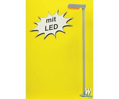 Viessmann 6499 N Scale Modern Streetlight -- Yellow LED 2-3/16" 5.5cm